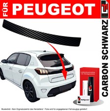 Lackschutzfolie Ladekantenschutz für Peugeot 208 (II) ab 2019 Carbon Schwarz