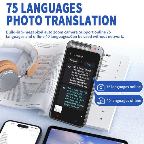 138 Languages Travel Photo Record Translator Z6 Accurate Offline Translator - Picture 16 of 16