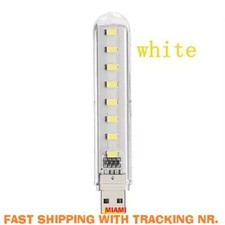 2x USB 5V LED Super Bright Night Light Mobile Mini Portable Reading Lamp Bulbs