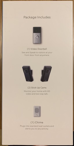 Ring Doorbell 1st Generation Home Security Kit Brand New Unopened - Picture 3 of 5
