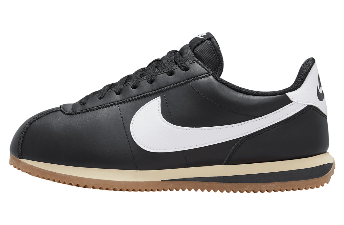 Nike Cortez Кожа Черная резинка Средне-коричневая Кунжутно-белая DM4044-002 sz 8.5 Мужские