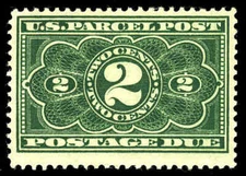 US #JQ2  2¢ Parcel Post Postage Due, F-VF OG NH MNH (fl02332)