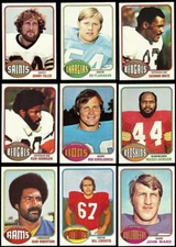 1976 Topps Football Cards - U Pick -  Singles- Start/Complete Your Set - EXC/NM