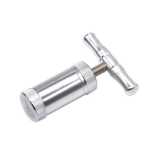 Alloy Metal Tobacco Presser Compressor T Shaped Herb Squeezer Hand Grinder