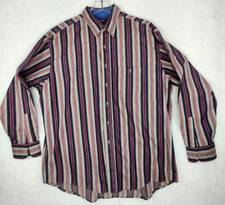 Vintage Wrangler 20X Mens XL 17.5 34/35 Striped Western Shirt Made In USA 5480