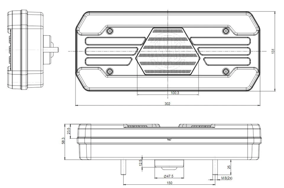 2x LED Rear Lamps, Multifinction Truck lights 12/24v IVECO, Renault, Mercedes - Image 4 of 4