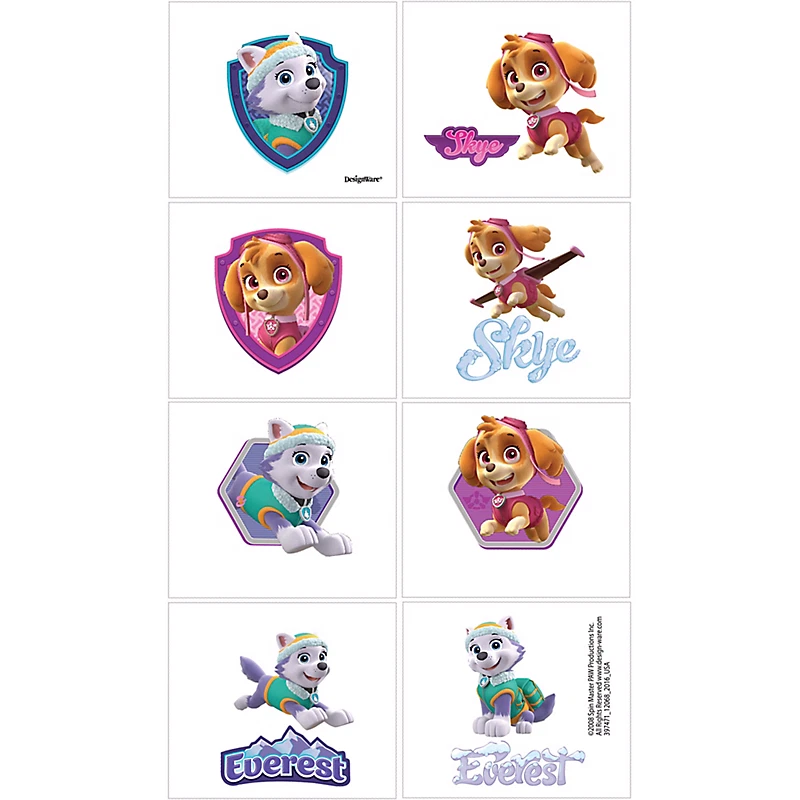 Paw Patrol Pink Girls Temporary Tattoos Birthday Party Favors Supplies ~ 2 Sheet - Image 3 of 4
