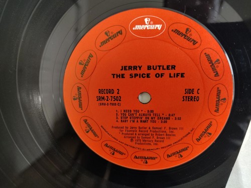 JERRY BUTLER - "THE SPICE OF LIFE" / DBL LP GATEFOLD! / MERCURY RECORDS 1972 - Imagen 6 de 7