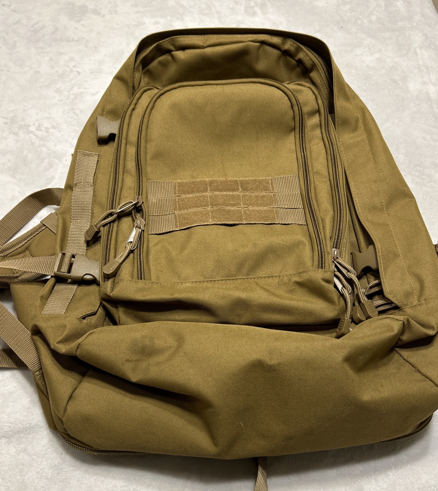 Mercury Tactical Gear Military Backpack Tan Coyote Molle Small Rucksack