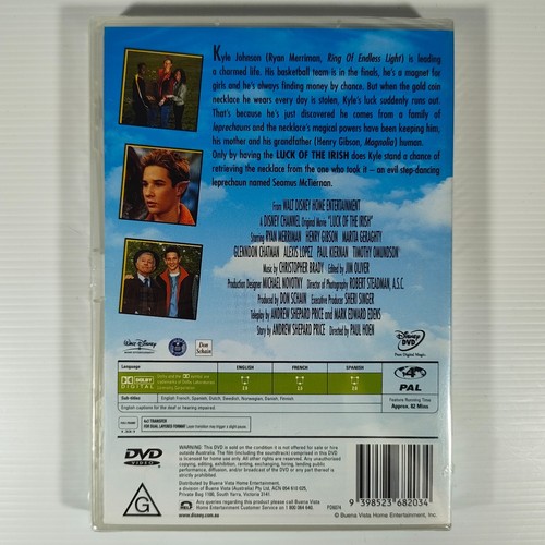 Luck of the Irish (DVD, 2001) Disney Channel Original Rare Region 4 *Sealed* - Picture 2 of 2