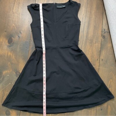 Cynthia Rowley black v neck skater dress, size 4 | eBay