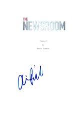 Alison Pill Signed Autographed The Newsroom Pilot Episode Script COA 