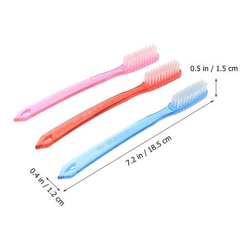6 Pcs Hard Brush Teeth Extra Firm Toothbrushes for Adults Bristle Cleaning - Bild 7 von 12