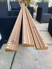 3 X PINE EFFECT KITCHEN LIGHTING PELMET  2.4 METRE SUITABLE TO PAINT STOCK DF434