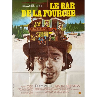 THE BAR AT THE CROSSING Movie Poster  - 47x63 in. - 1972 - Alain Levent, Jacques