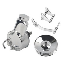 Saginaw Power Steering Pump With Brackers 2 Groove Pulley Kit V-belt For Chevy