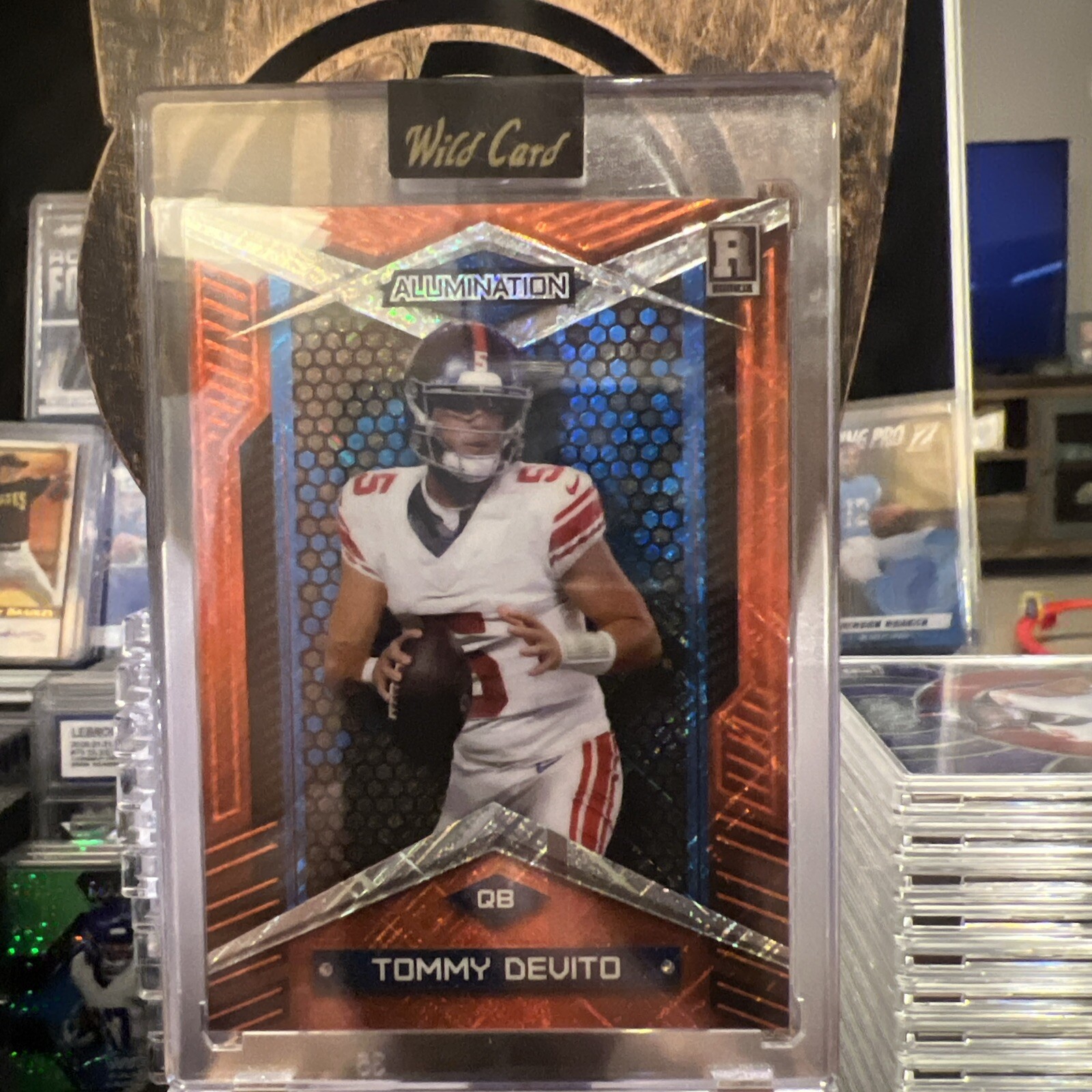  2023 Wild Card Alumination Tommy DeVito RC /25 Silver BlueFoil # BC-TD NYGaints