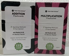 Think Tank Scholar: Addition  Multiplication Flashcards 2 Boxes 346 Cards