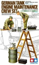 Tamiya 35180 1/35 Military Model Kit German Tank Engine Maintenance Crew Set