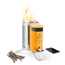 BioLite Solid Fuel Camp Stove 2+ Electricity Generator Battery USB Charger