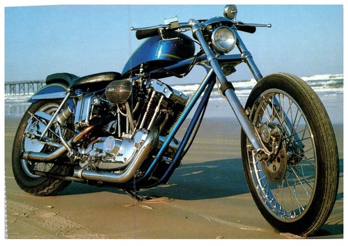 Classic Harley Davidson Custom Chopper Motorcycle. Don Morley photo.