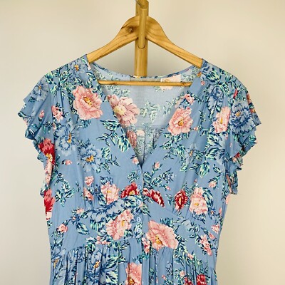 blue soul dress Soul Fire V-Neck Maxi Dress Blue