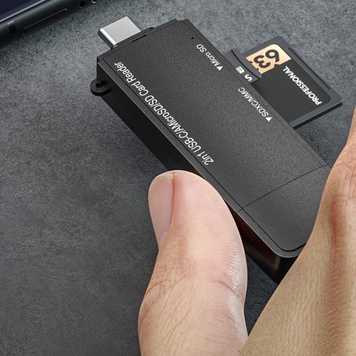 Portable Type C Card Reader Compatible for Memory Card Reader Support OEM - 第 4/8 張圖片