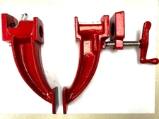 Pittsburgh #38299 Red Cast Iron 7" Deep Pipe Clamp Fits 3/4" Pipe new old stock