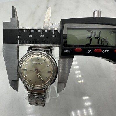 1967 BULOVA Accutron 214 Stainless 35mm Men's Watch, Sunburst Dial