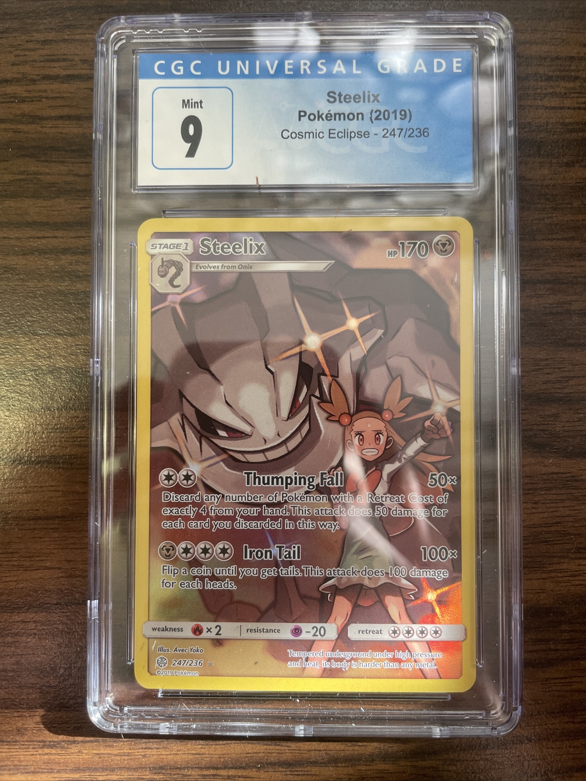 CGC 9 Mint Steelix 247/236 Cosmic Eclipse English Pokémon