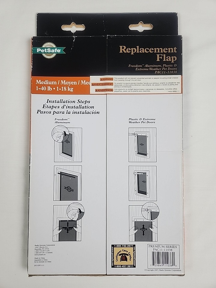 PetSafe Original Pet Door Replacement Flap Medium PAC1111038