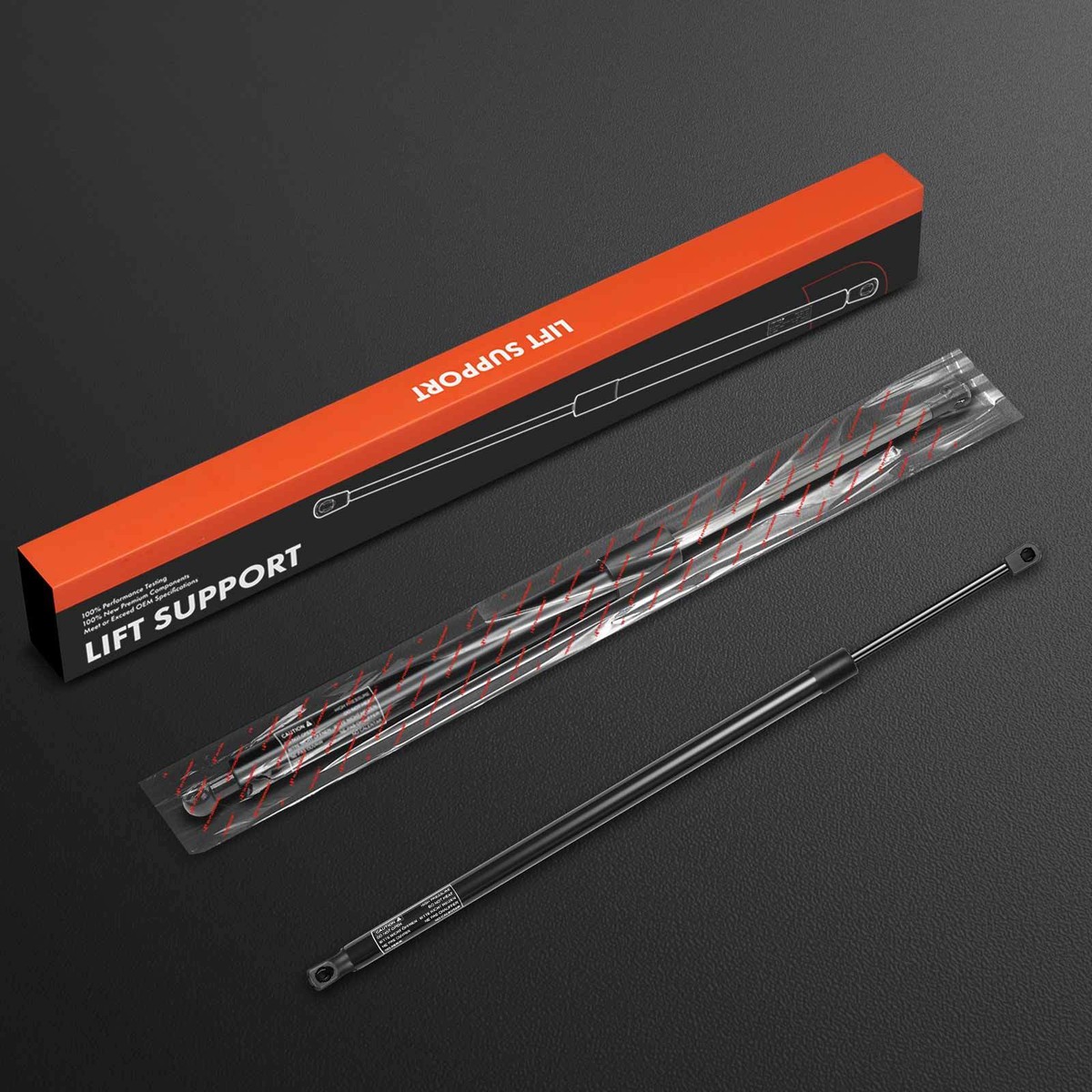 A‑Premium 2‑Piece Rear Tailgate Lift Supports For 2011‑2016 Dodge Durango SUV (Power Liftgate) – Steel, Black