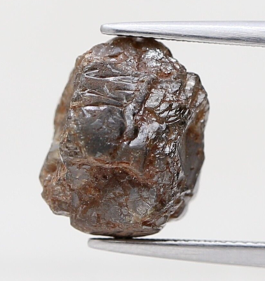 Diamant Brut Non Taillé Chocolat Marron Forme Naturelle Irrégulière 6,32tcw 