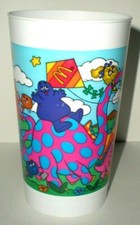 EXTREMELY RARE, VINTAGE Ronald McDonald and Friends Dinosaur Cup - BRAND NEW!!