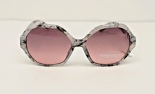 Nine West Black  Gray Marble Geometric Womens Sunglasses 100 UV 50813RNJ009