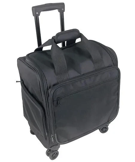 Netpack Black 16" Four Wheeled Duffel made w/ 1680 D Polyester + Swivel Wheels - Image 3 of 4