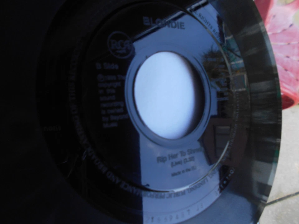 Blondie Nothing is real but the Girl Mint-7" Jukebox Promo Rare Rip Her 2 Shreds - Image 4 of 4