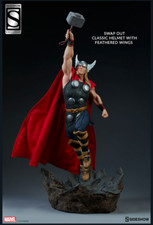 SIDESHOW-THOR-AVENGERS ASSEMBLE STATUE-EXCLUSIVE -MINT IN BOX-NEVER OPENED