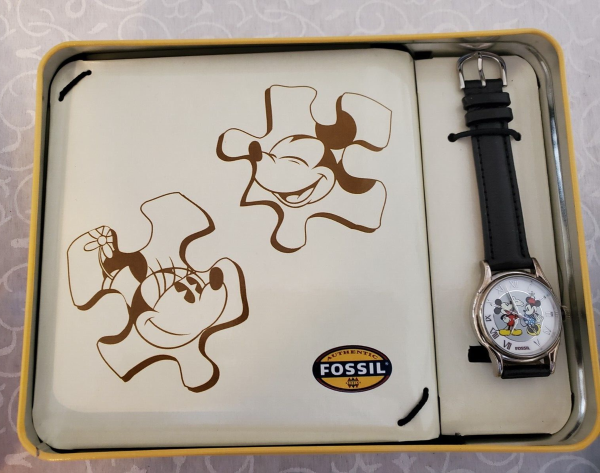Fossil Mickey Mouse and Minnie WATCH Limited Edition 390/5000 with