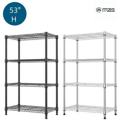 4 Shelf Wire Shelving Unit Steel Organizer Pantry Laundry Storage Shelves Racks