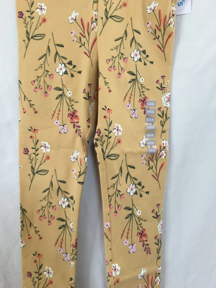 Girls mustard yellow clearance leggings