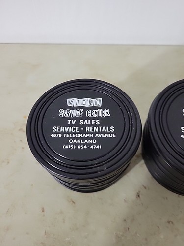 Vintage Kunststoff Werbekoster Video Service Center Oakland ca 3" Menge 45 - Bild 2 von 4