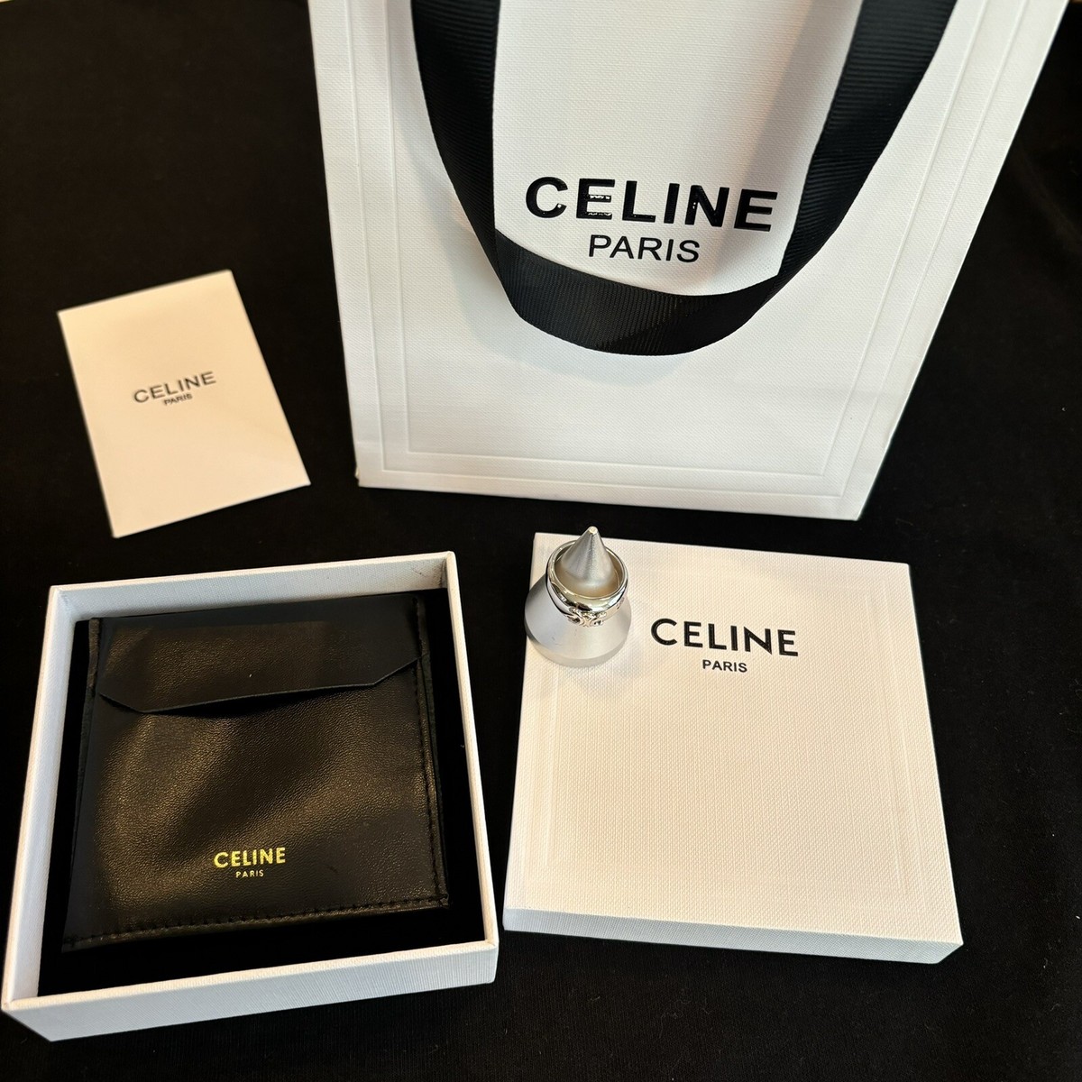 24PF new/CELINE ストラスリング Ring Silver 24PF new/CELINE ストラスリング Ring Silver (CELINE/指輪