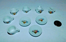 NEAT VINTAGE MINI TEA SET PIECES JOB LOT WITH FLOWER BASKET IMAGES