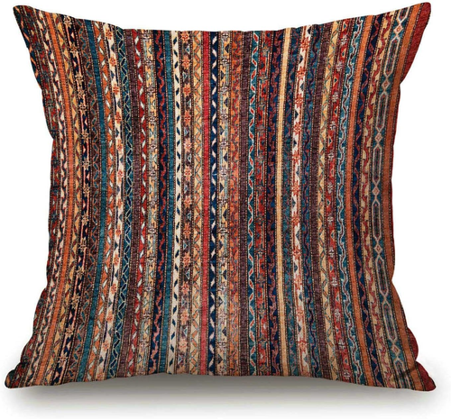 Copricuscino Stile Turco 18X18 Pollici, Tappeto Turco Vintage Persiano Orientale P - Foto 10 di 12