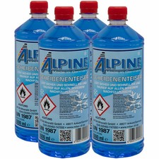 4x ALPINE Scheibenenteiser Scheiben Enteiser Sprühenteiser Nachfüllflasche 1 l