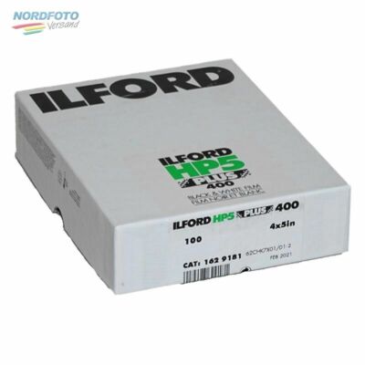 ILFORD HP5 Plus 400 Schwarzweißfilm, 4x5inch / 10,2x12,7cm, 100 Blatt