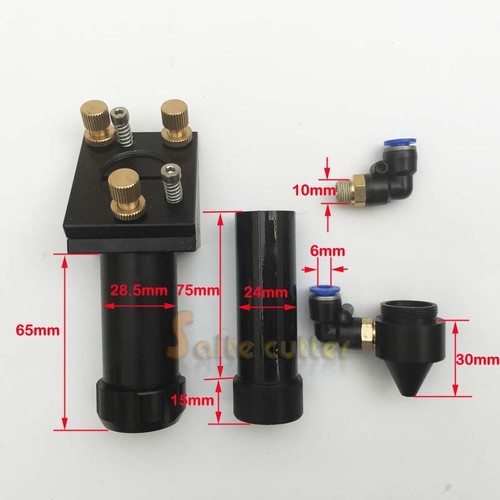 DIY CO2 Laser Head + Si Mirror + Znse Focus Lens Engraver Cutter Mount Part - Picture 5 of 8