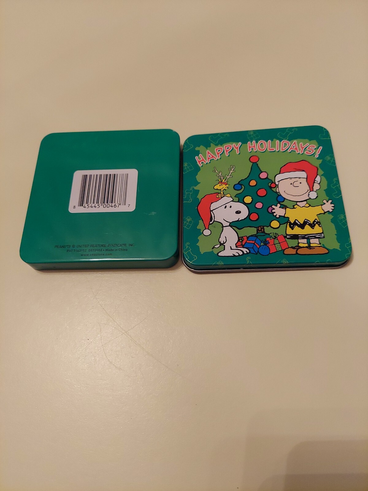GIFT CARD TIN PEANUTS SNOOPY AND CHARLIE BROWN HAPPY HOLIDAYS eBay