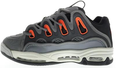 Osiris D3 2001 Charcoal Orange Black Mens Skate Trainers Shoes